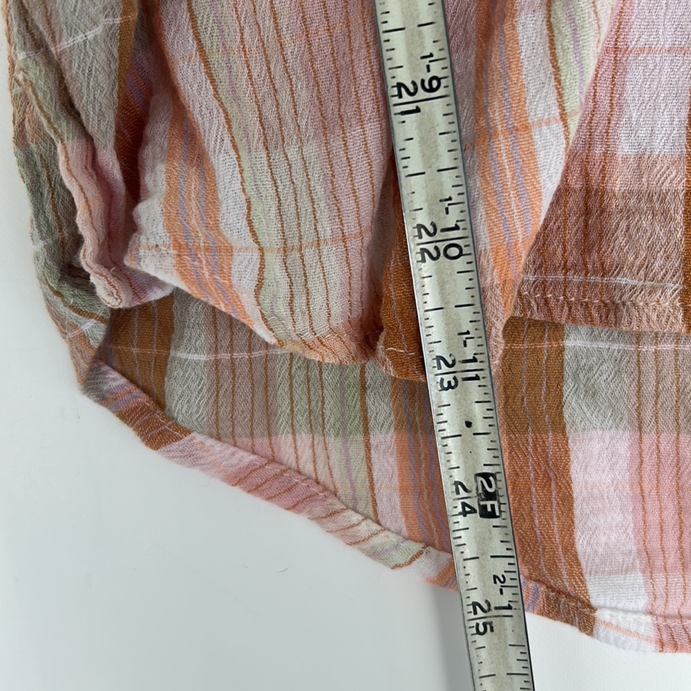 Lucky Brand Collared Button Down Blouse Top - Picture 8 of 8